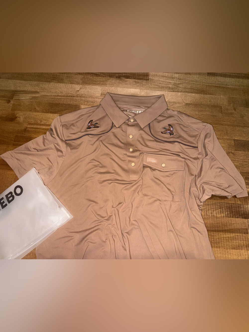 BURLEBO Tan Polo with Branded Tag